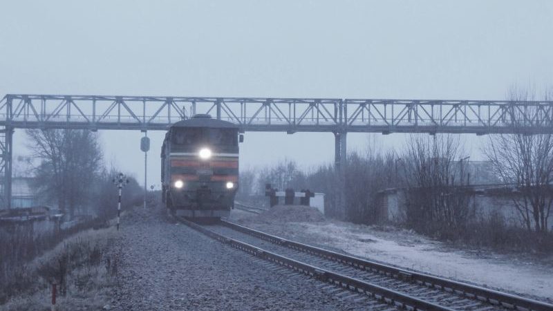 Железнодорожные пути в районе Билево