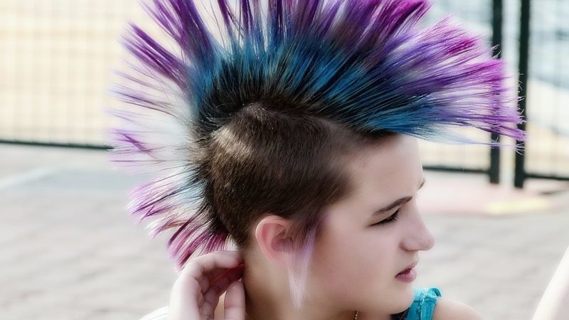 волосы панк