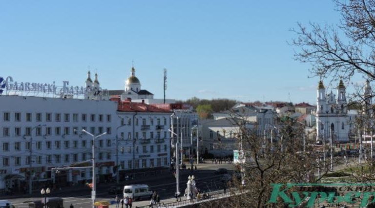 Центр Витебска весной