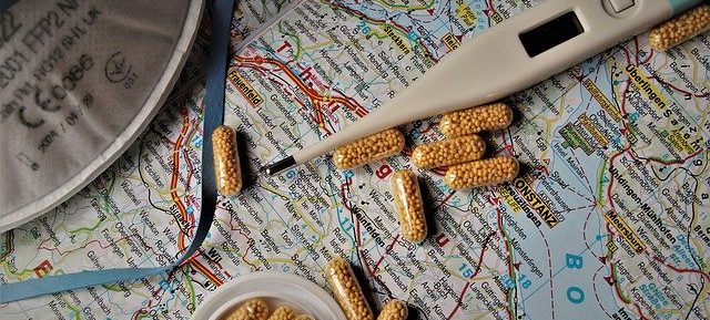 таблетки и карта