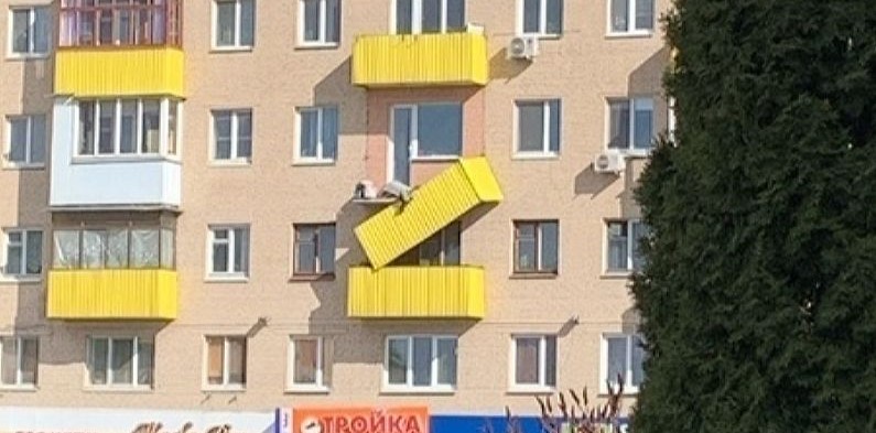 упавший балкон в Витебске