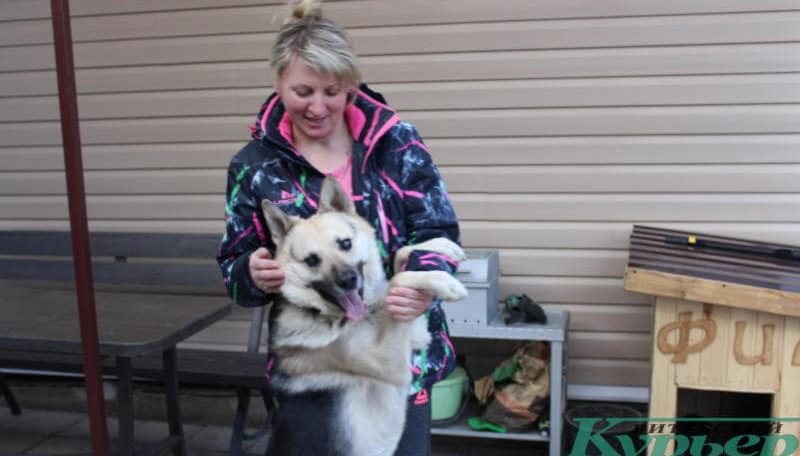 Фил с любимой хозяйкой Натальей