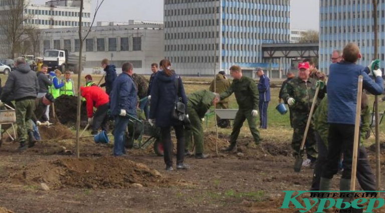 Субботник с участием горисполкома и облисполкома в 2019 году