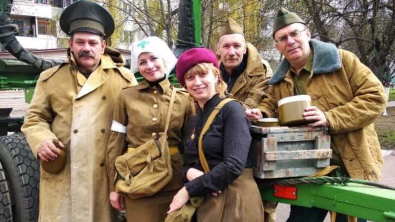 Сотрудники д/с №95 сняли военно-историческую реконструкцию