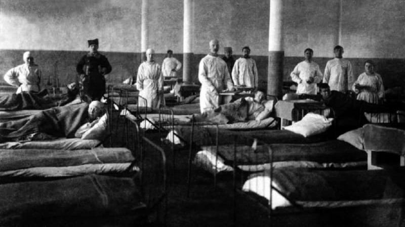 В больничной палате в 1921-1922 годах