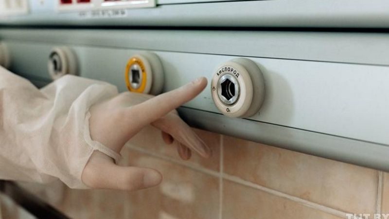 ИВЛ подключение кислорода