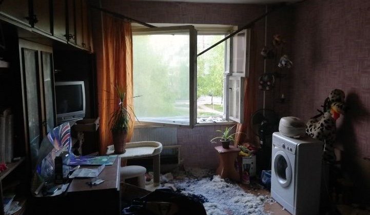 Пожар в комнате