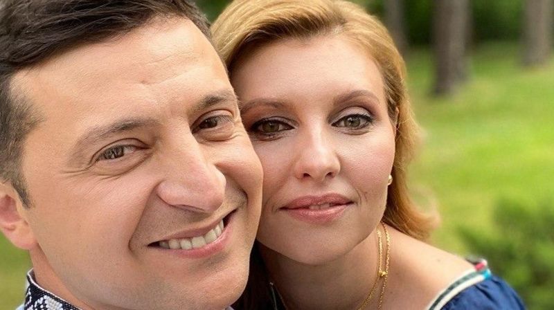 зеленский с женой