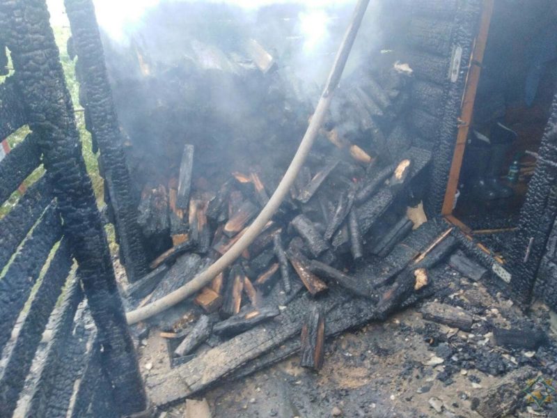 Браславский район пожар бани