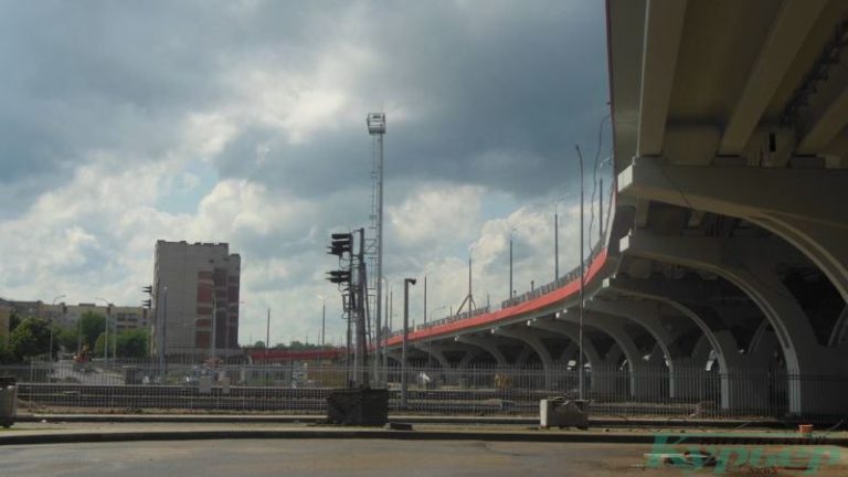 Вид на путепровод