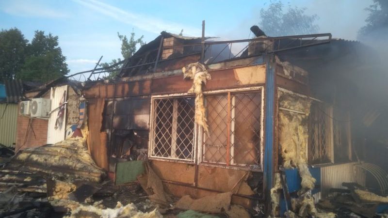 пожар магазин Лепель