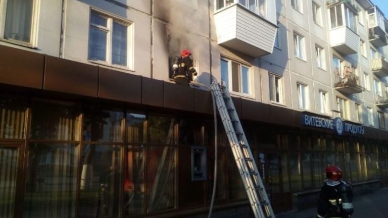 пожар Витебск проспект Фрунзе