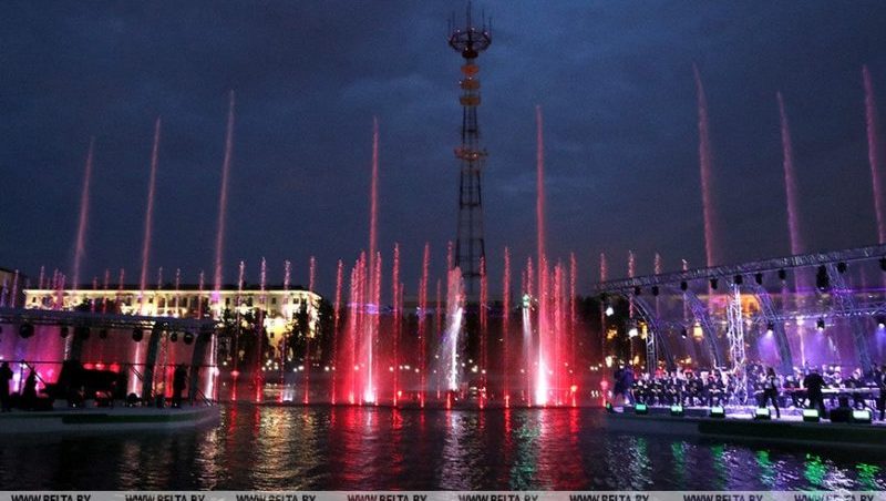 цветомузыкальный фонтан Минск
