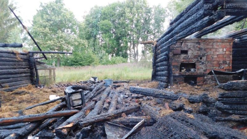 пожар в Сенненском пайоне