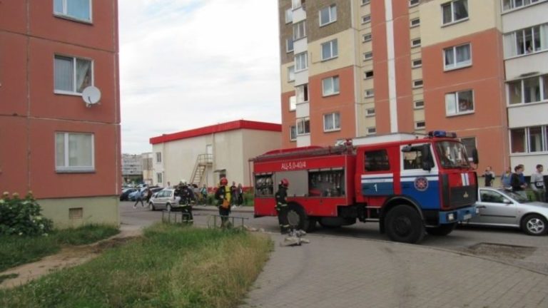 пожар новополоцк пожарная машина