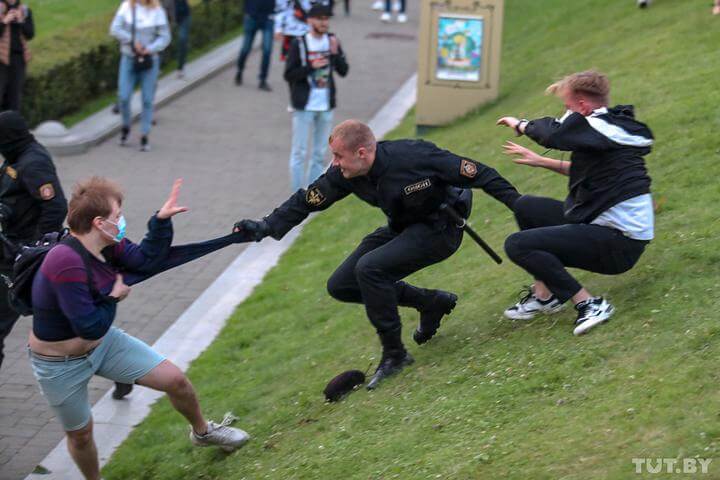 задержание протестующих
