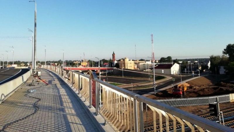 Полоцкий путепровод вид на улицу Ленинградскую