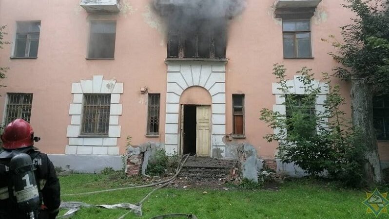 пожар в старом доме на Гагарина