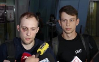 Витольд Добровольский и Каспер Сеницкий