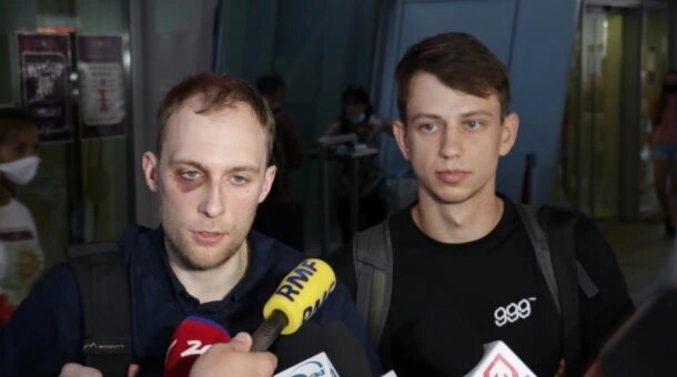 Витольд Добровольский и Каспер Сеницкий