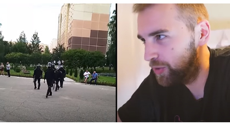 как задерживали людей возле школы