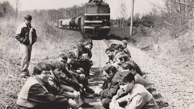 блокировка железной дороги в Орше 1991