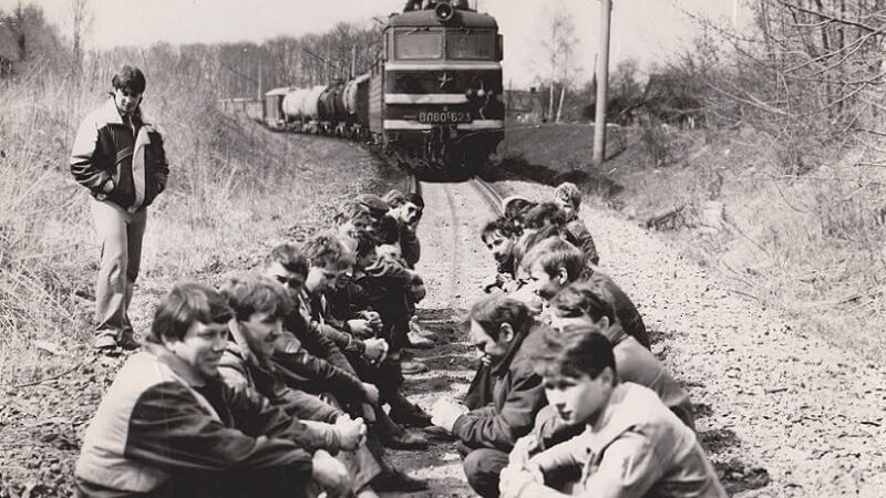 блокировка железной дороги в Орше 1991