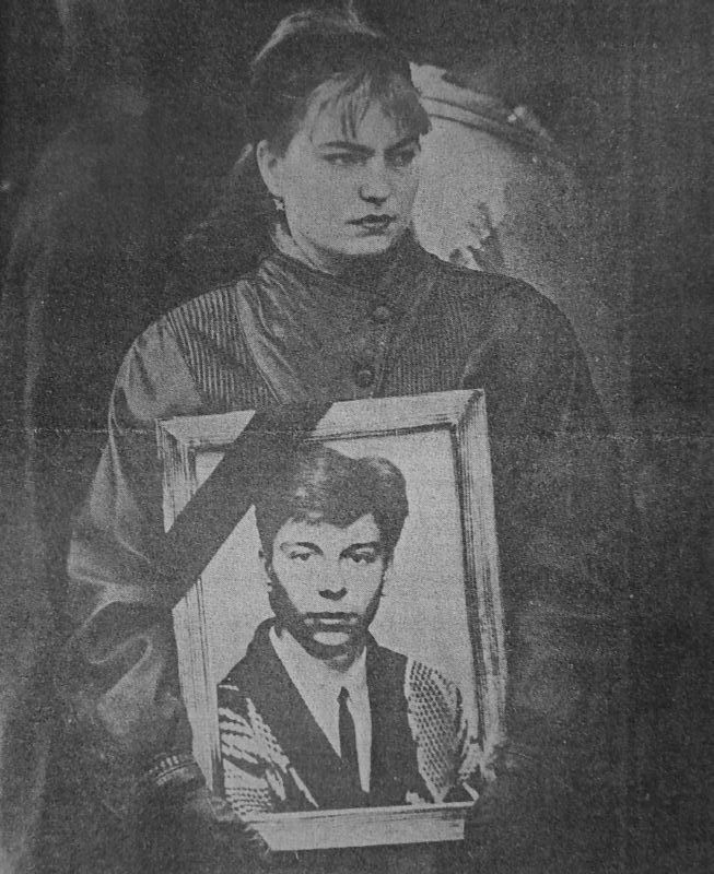 Портрет погибшего Александра Баранова