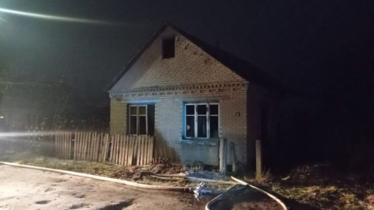 Пожар в Лепеле