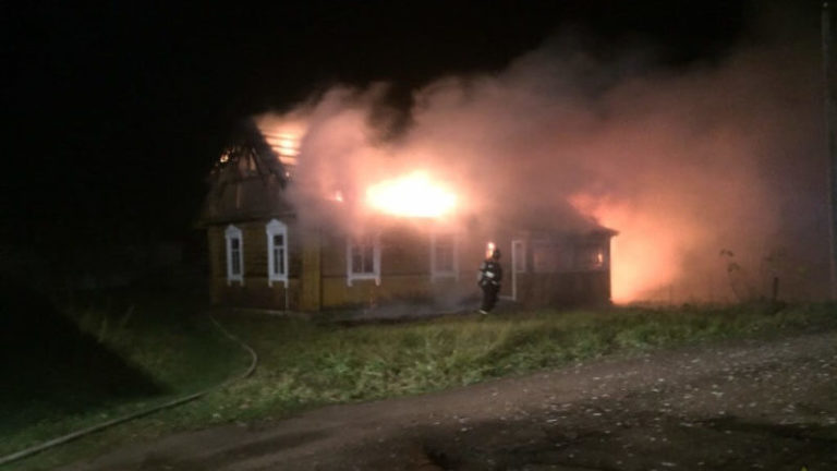 пожар Верхнедвинск