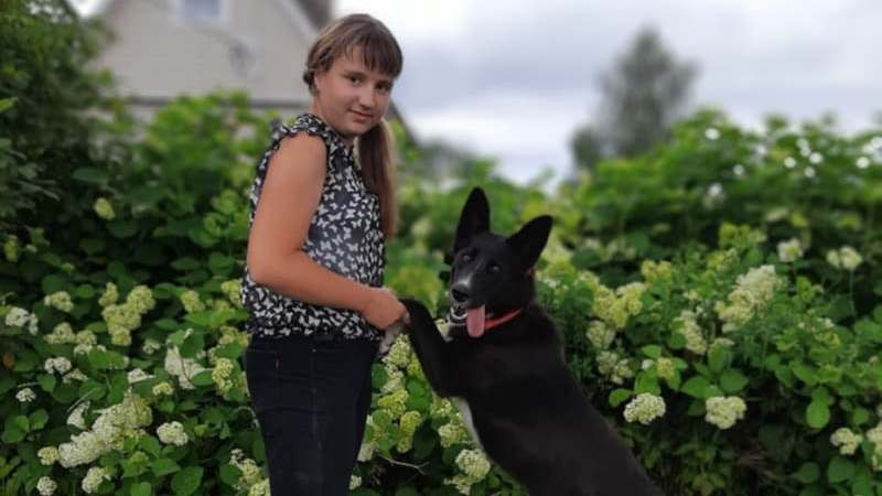 Дана с молодой хозяйкой Полиной