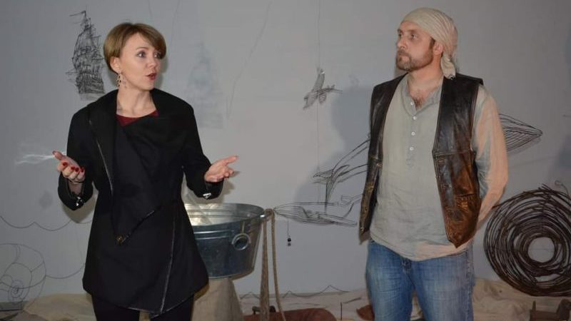 Евгений Кутаркин на открытии арт-театра "Океан"