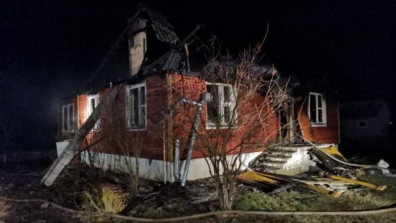 пожар в миорах