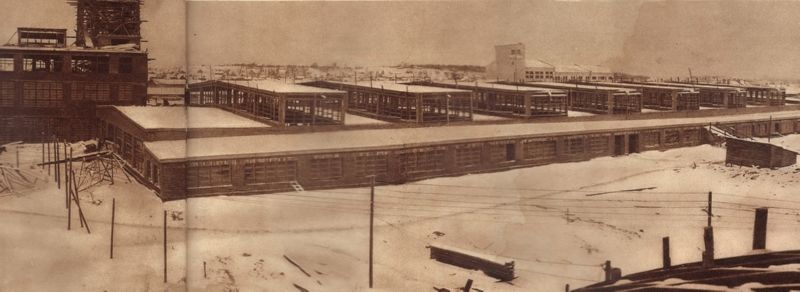 1930 год. Строительство фабрики "КИМ"