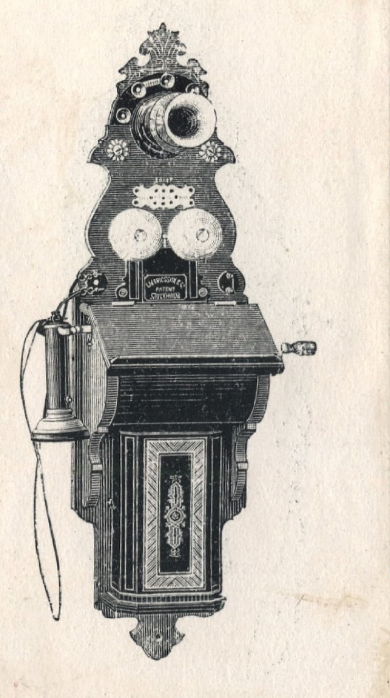 Телефонный аппарат 1910 год 