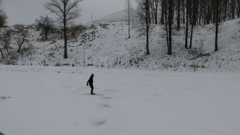 лыжник на витьбе