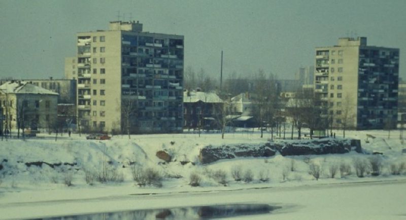 Набережная Двины в 1980-е годы