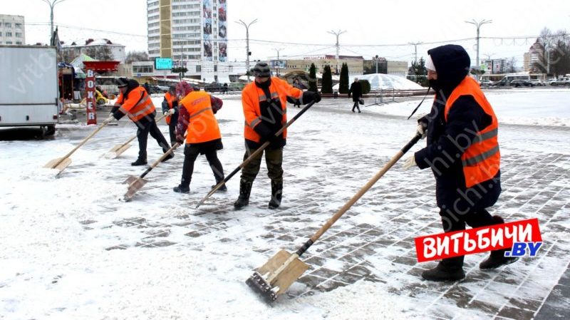 Уборка снега в Витебске