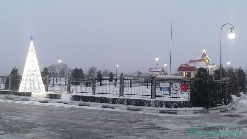 Елка у газозаправочной станции на Московском проспекте