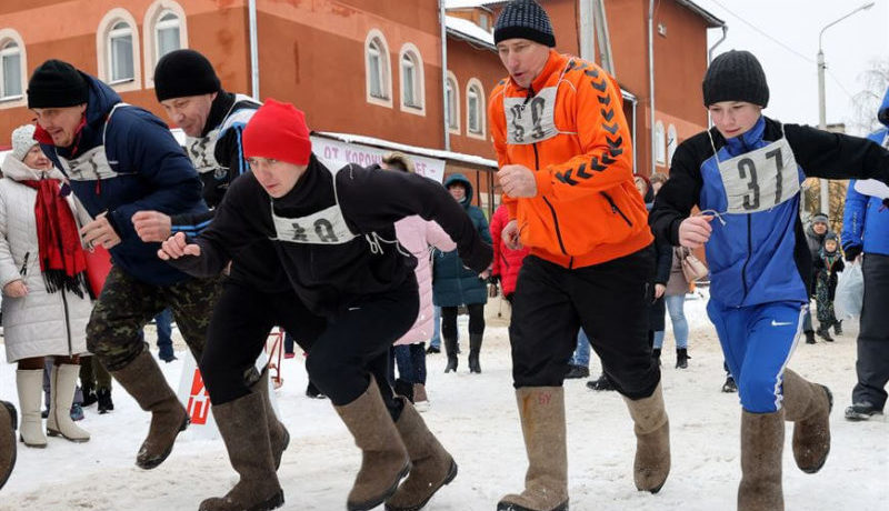 забег в валенках