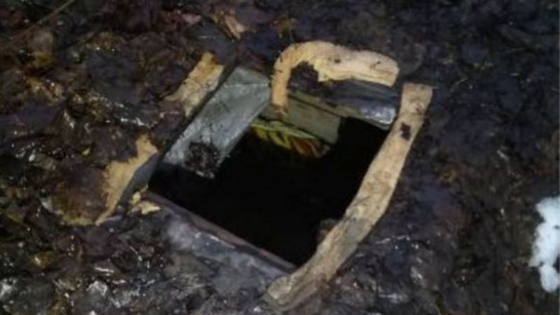 Землянка в лесу