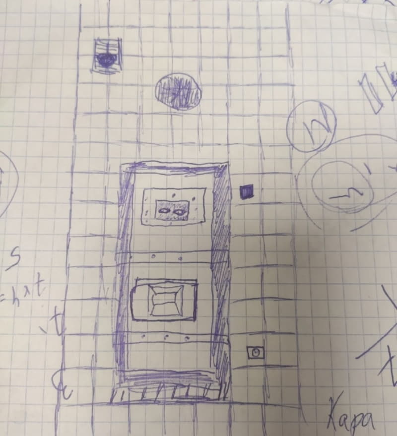 Рисунок двери ИВС