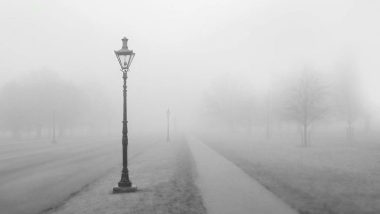 туман город