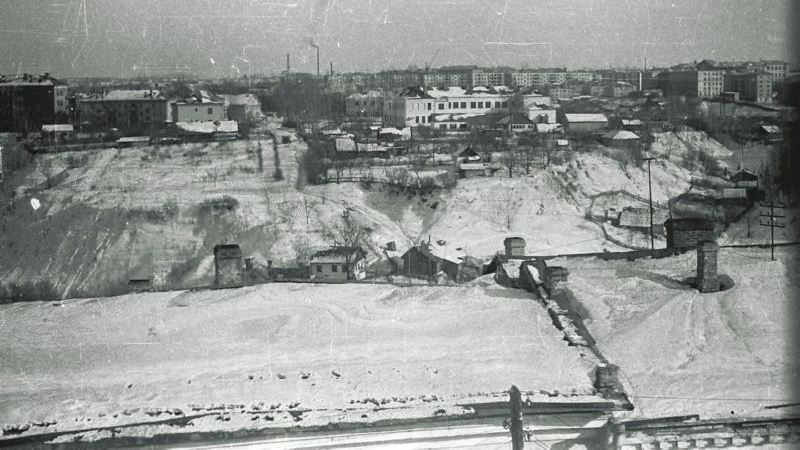 1969 год. Крыши Подлоги и район теперешней гимназии № 1