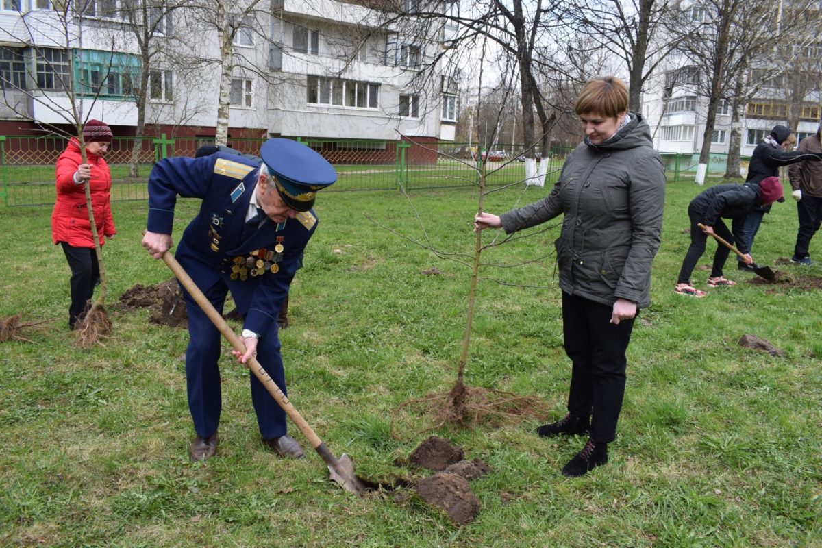 В Витебске заложили сад в гимназии №9