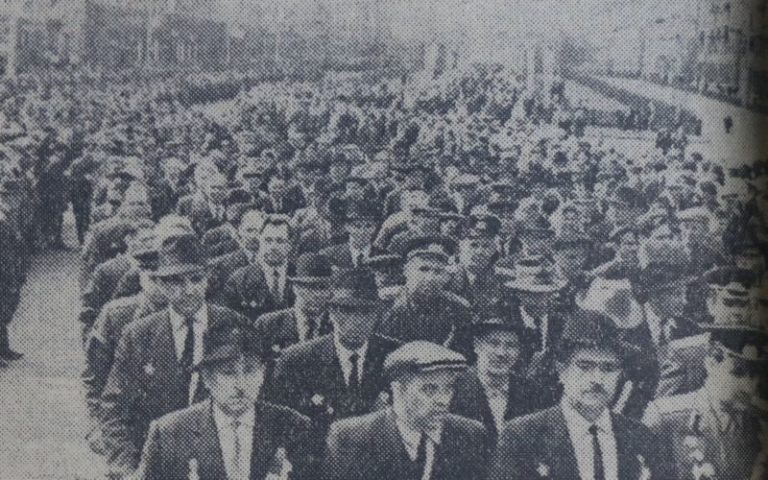 Шествие ветеранов 8 мая 1965 года в Витебске