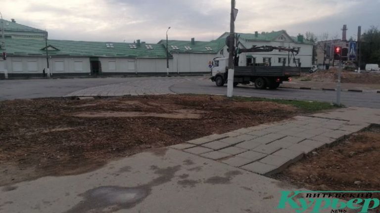 Рельсы на повороте на улицу Гагарина