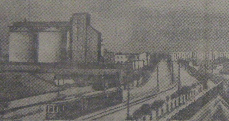 1939 год. 3-вагонные трамваи у маслозавода в Витебске