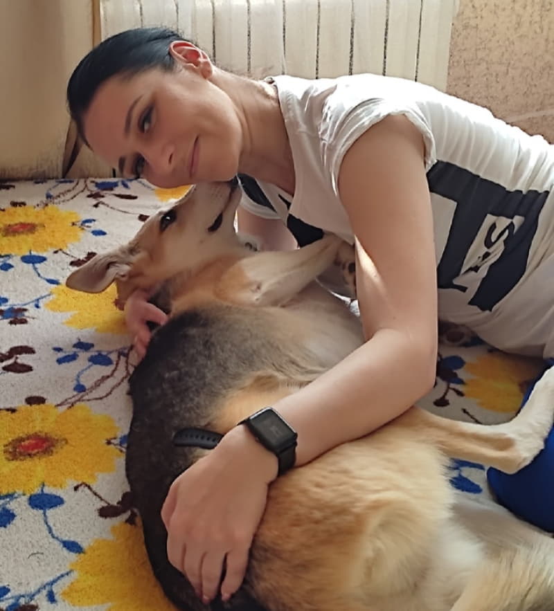 Анжела с хозяйкой
