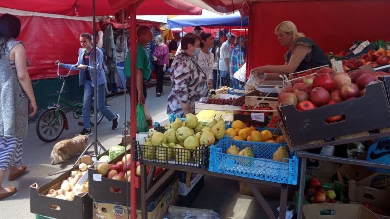 На рынке в Витебске